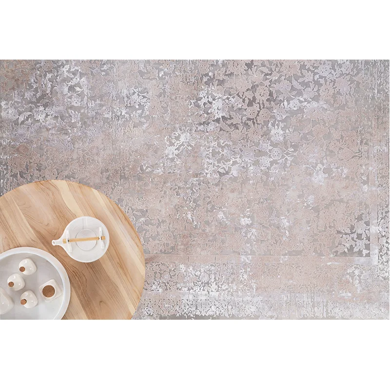 Bamboo Silk 8097A L. Grey D. Beige 200X300 - Image 3