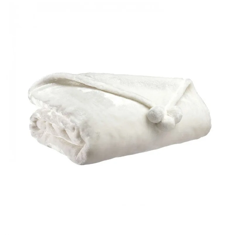 ΡΙΧΤΑΡΙ VIVARAISE TENDER POMPONS NEIGE 130×170 100% POLYESTER