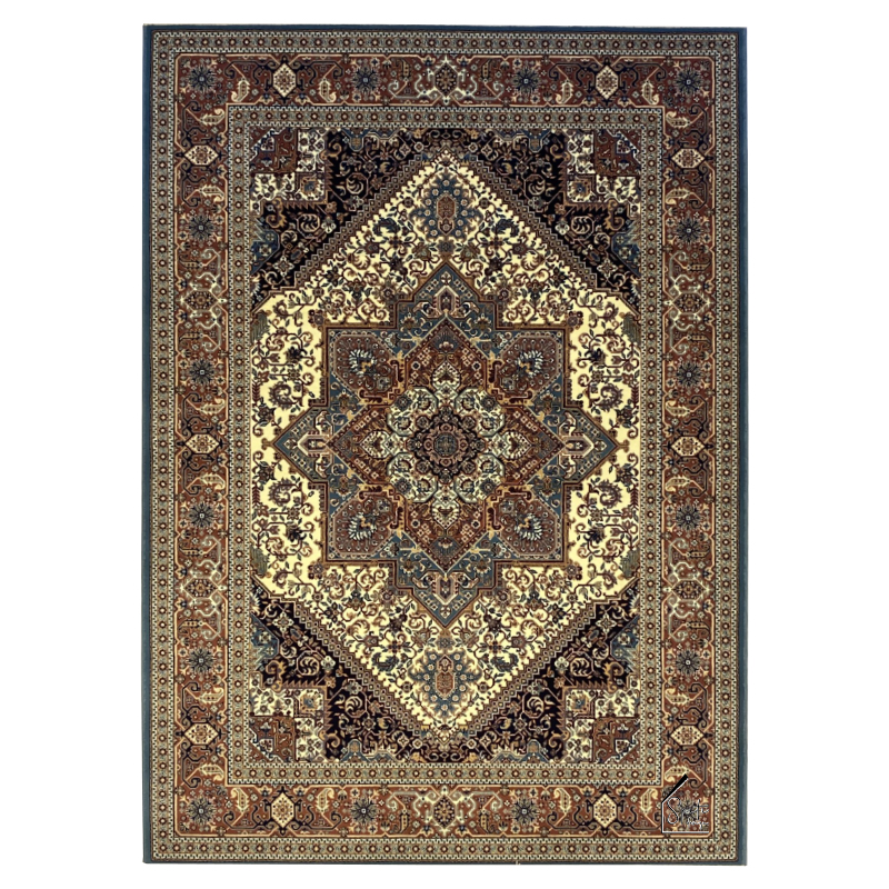 Oriental 187 Beige Κλασικό χαλί 170Χ240